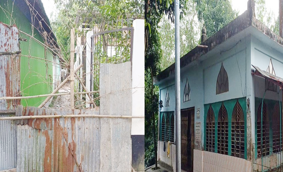 লালমাইয়ে জমি নিয়ে বিরোধের জের ধরে মসজিদে যাওয়ার পথে বেড়া লালমাইয়ে জমি নিয়ে বিরোধের জের ধরে মসজিদে যাওয়ার পথে বেড়া