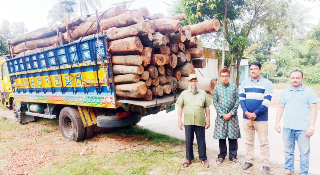 বিজয়পুর এলাকা থেকে সাড়ে ৩ লাখ টাকার অবৈধ কাঠ জব্দ