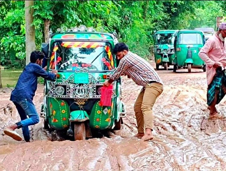 মনোহরগঞ্জ উপজেলার মুদাফরগঞ্জ-চিতোষী সড়ক!