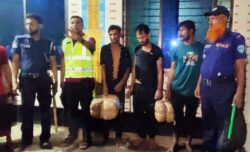 বুড়িচংয়ে ১০ কেজি গাঁজাসহ ৩ মাদক কারবারি আটক