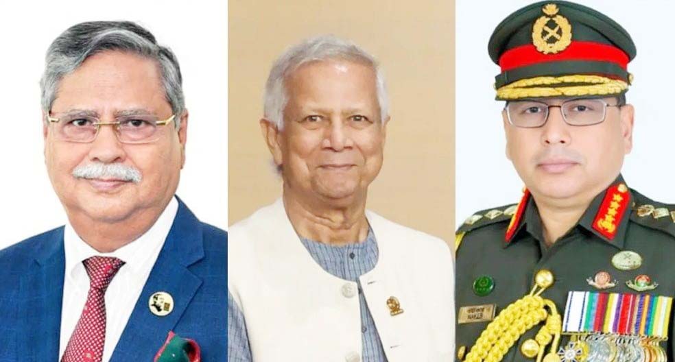 রাষ্ট্রপতি ও প্রধান উপদেষ্টার সঙ্গে সেনাপ্রধানের সাক্ষাৎ রাষ্ট্রপতি ও প্রধান উপদেষ্টার সঙ্গে সেনাপ্রধানের সাক্ষাৎ