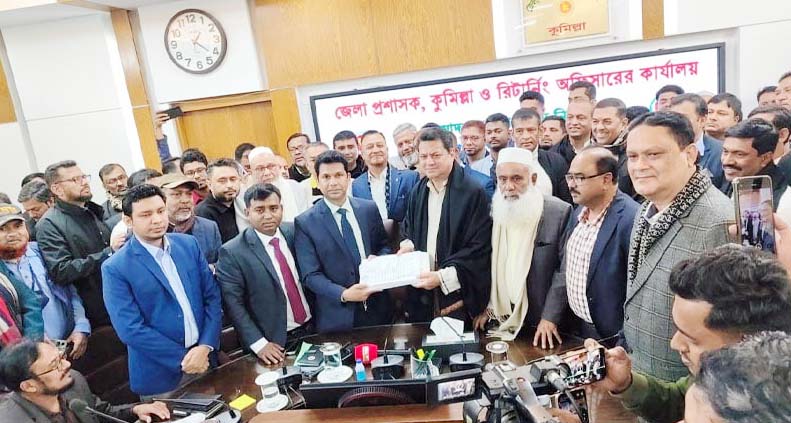 কুমিল্লার ১১টি সংসদীয় আসনে ১০৭ জনের মনোনয়নপত্র দাখিল