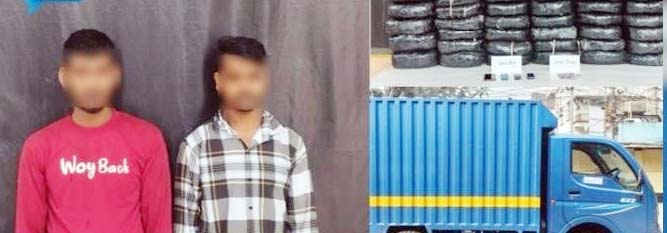 ৮০ কেজি গাঁজাসহ ২ যুবক গ্রেফতার
